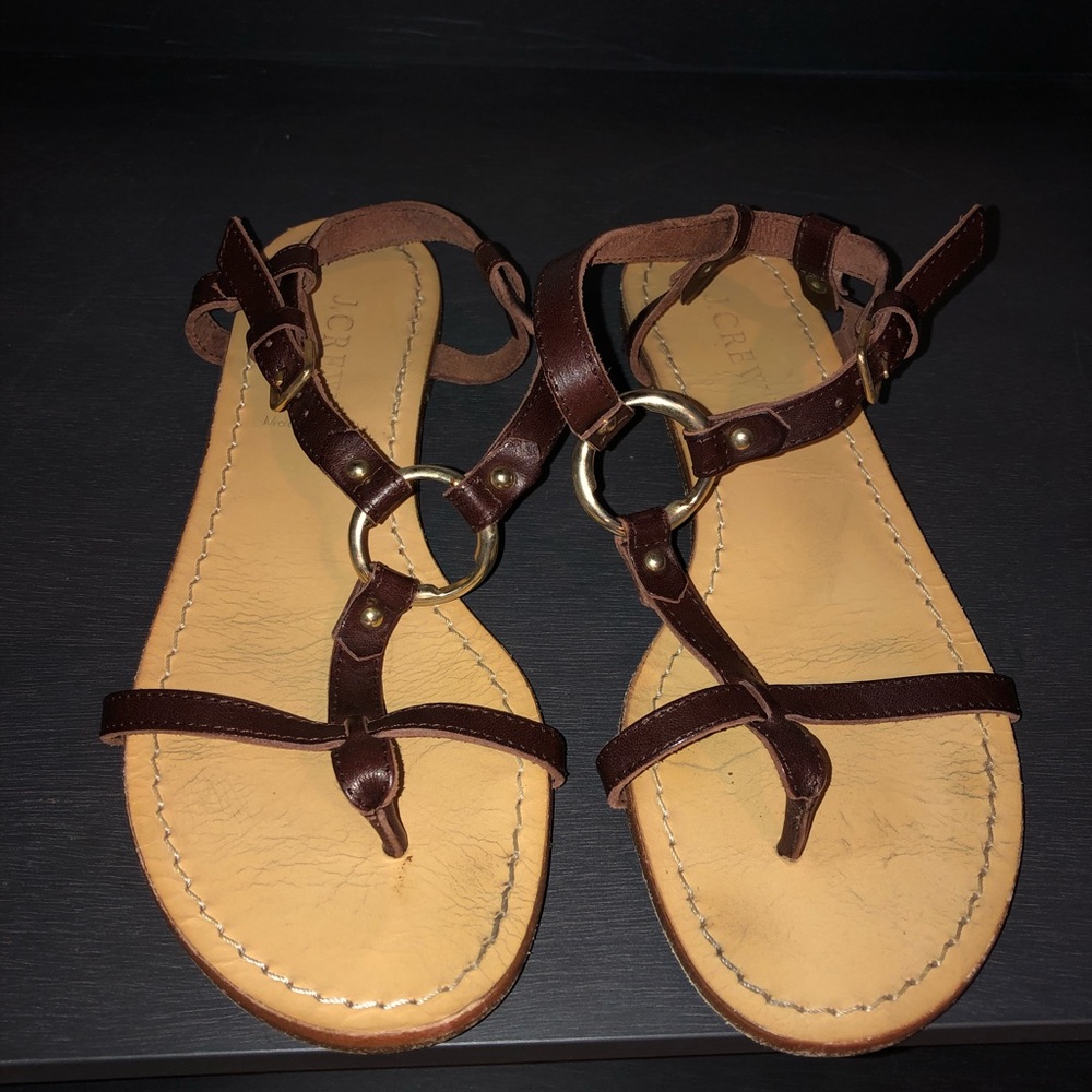 J. Crew leather sandals